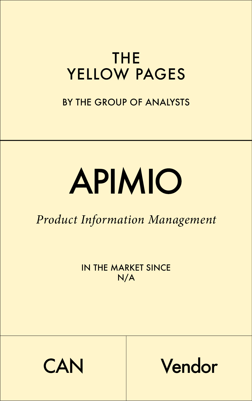 THE YELLOW PAGES | APIMIO
