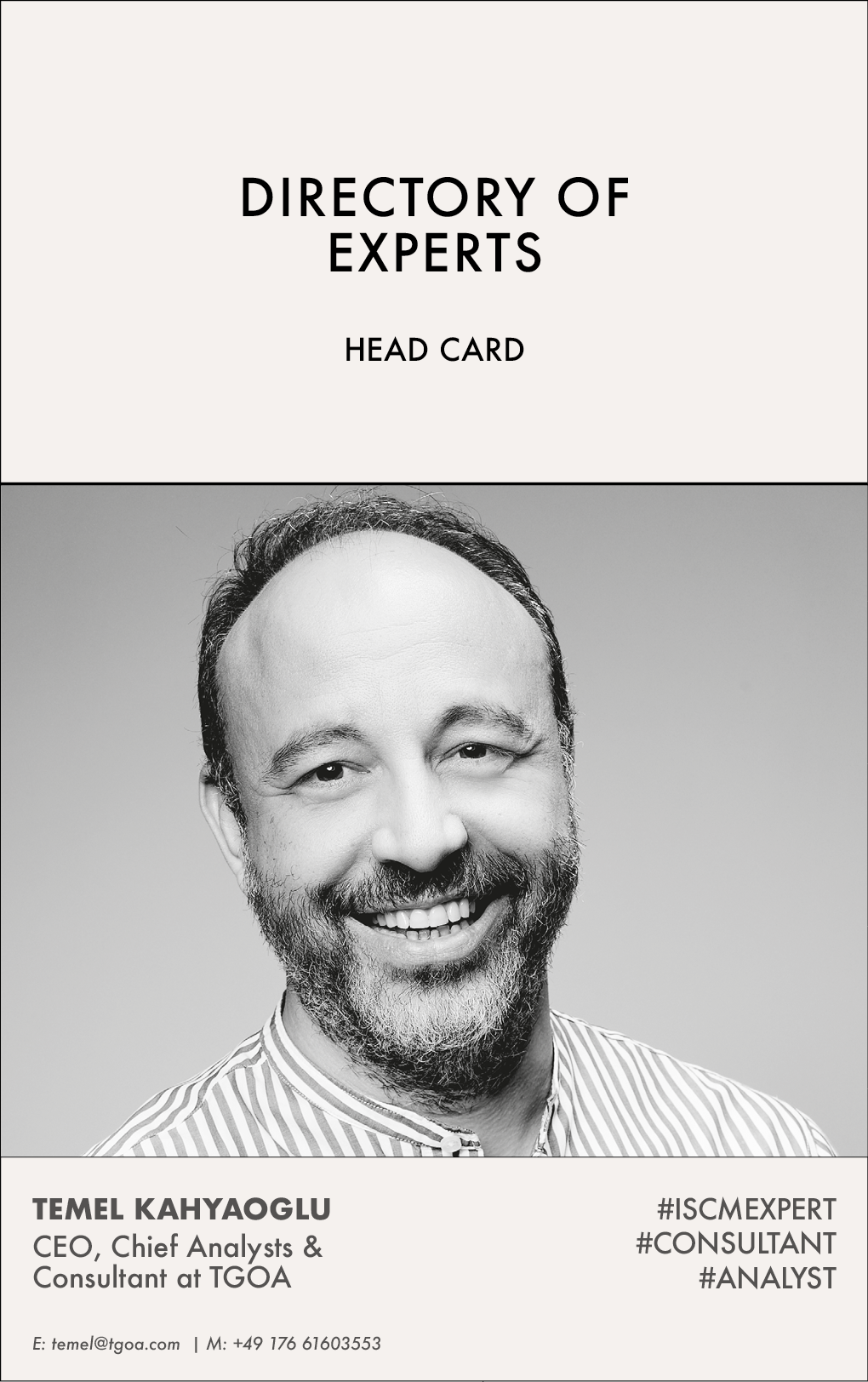 HEAD CARD | TEMEL KAHYAOGLU
