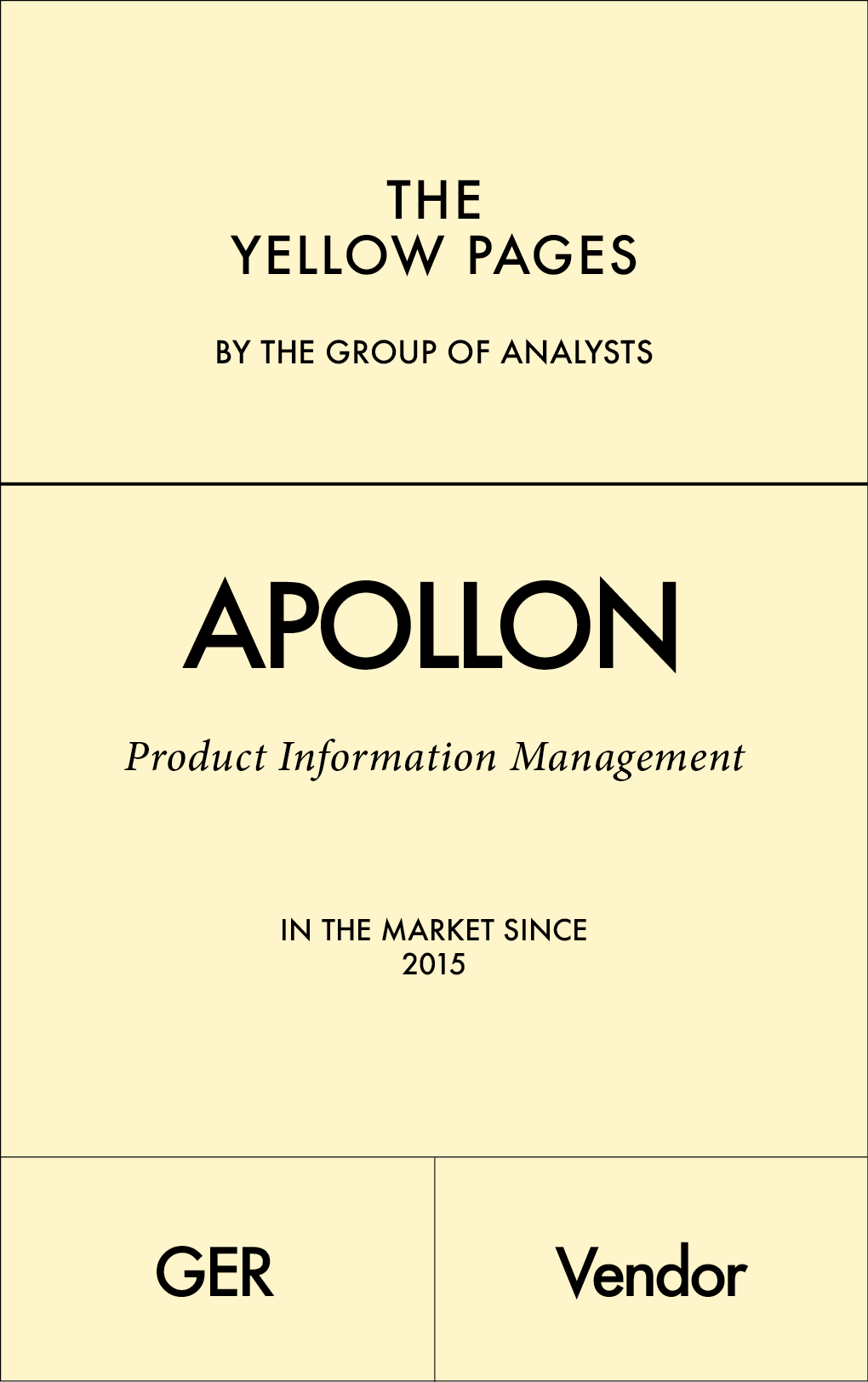 THE YELLOW PAGES | APOLLON