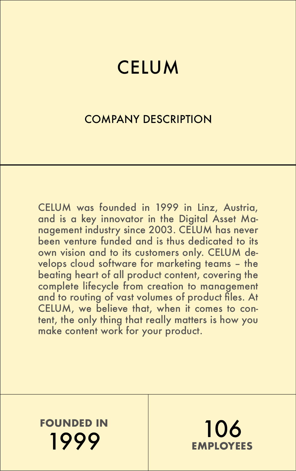 THE YELLOW PAGES | CELUM