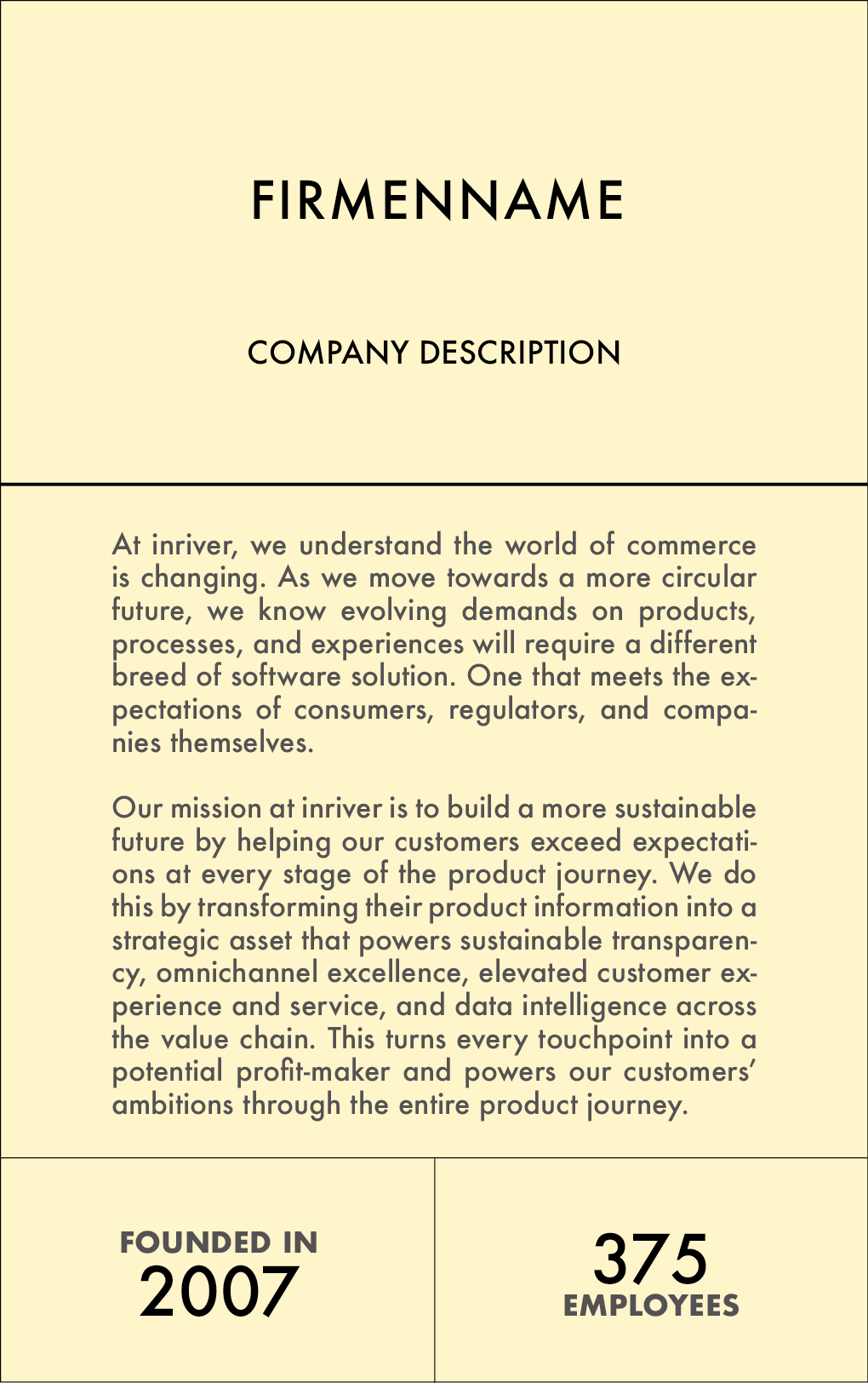 THE YELLOW PAGES | INRIVER