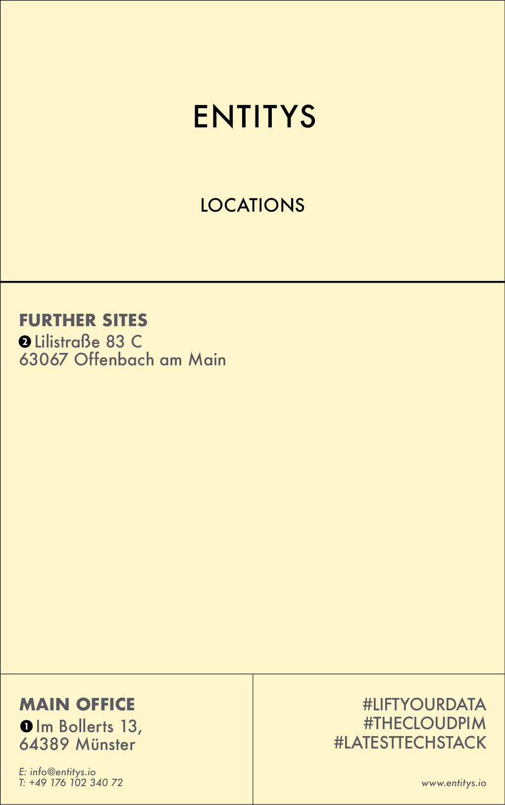 THE YELLOW PAGES | ENTITYS