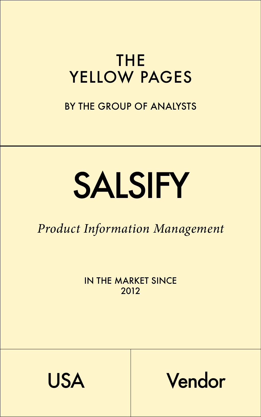 THE YELLOW PAGES | SALSIFY