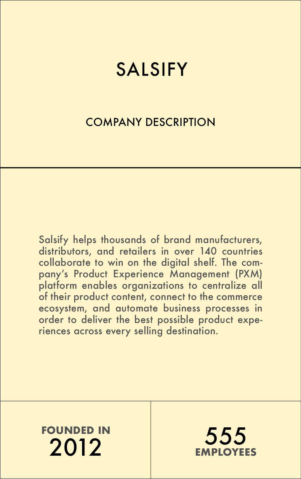 THE YELLOW PAGES | SALSIFY