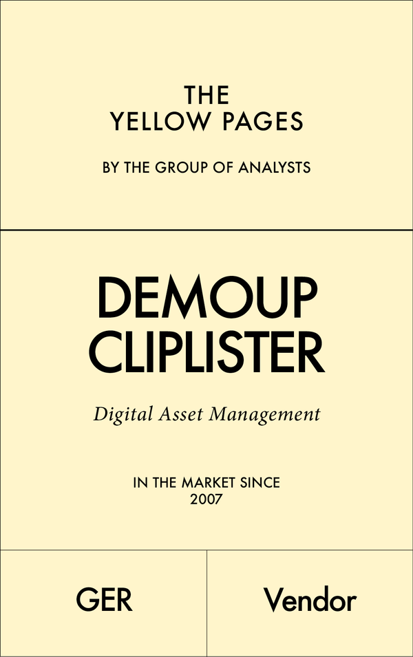 THE YELLOW PAGES | DEMOUP CLIPLISTER
