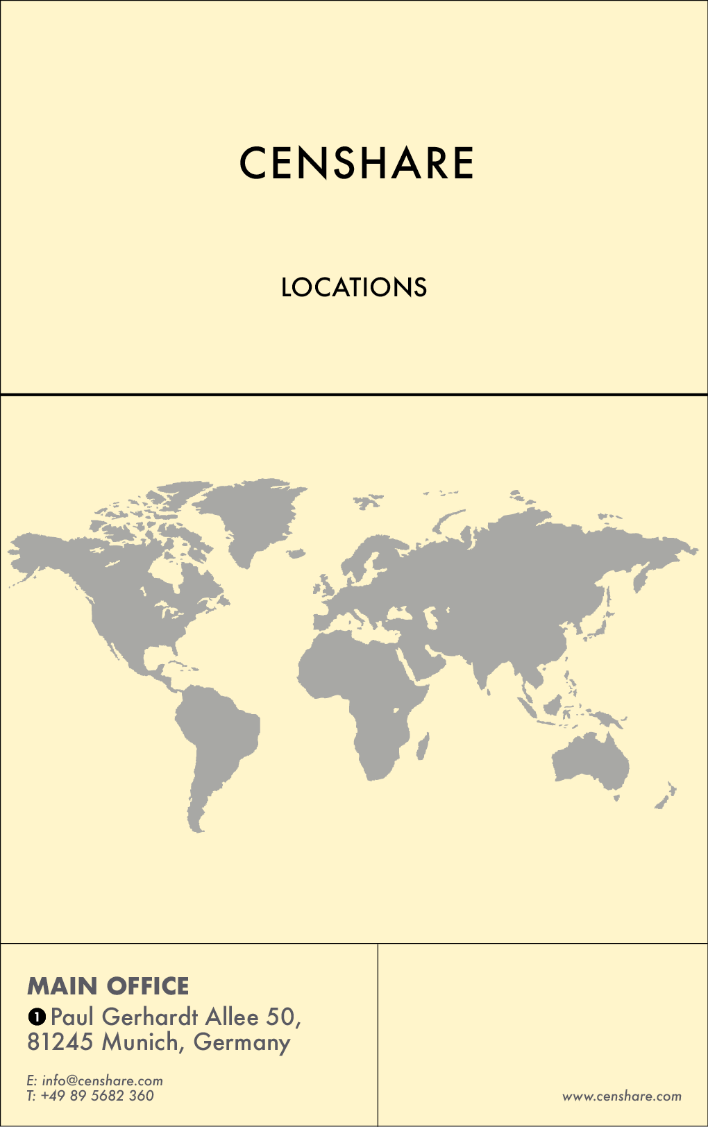 THE YELLOW PAGES | CENSHARE