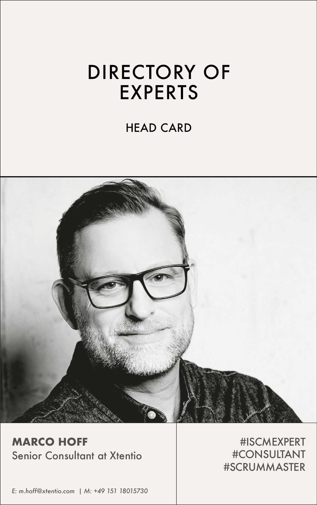 HEAD CARD | MARCO HOFF