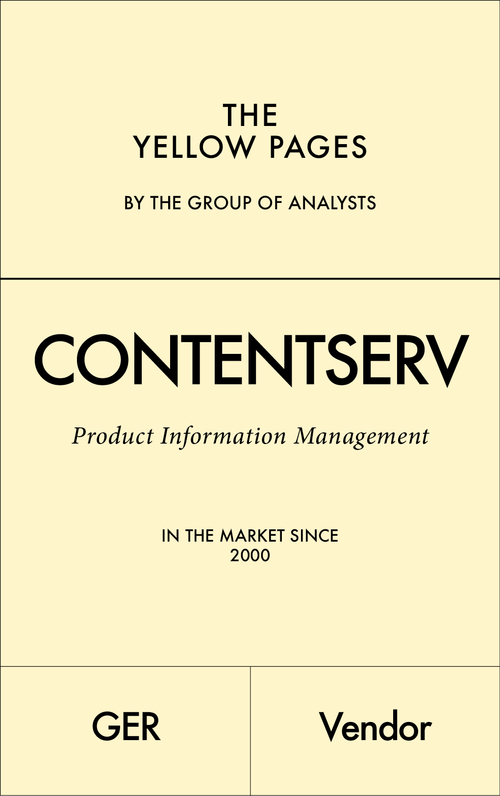 THE YELLOW PAGES | CONTENTSERV