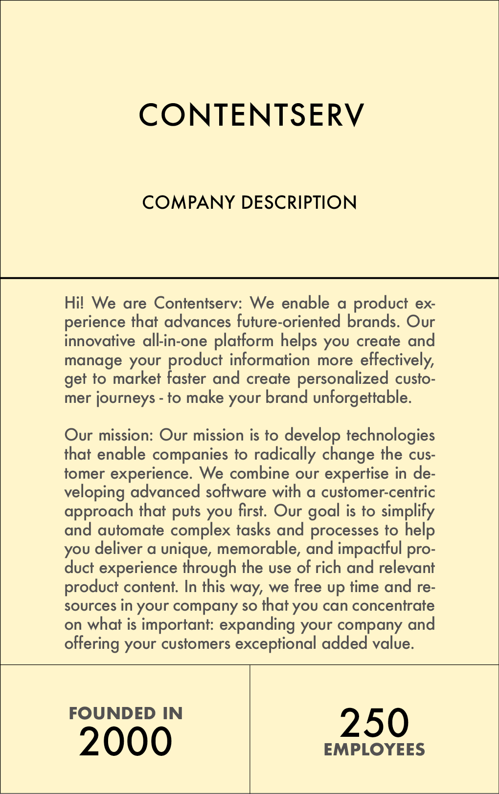 THE YELLOW PAGES | CONTENTSERV