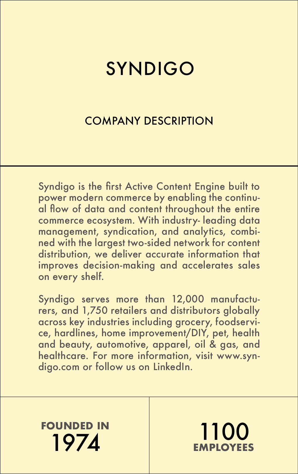THE YELLOW PAGES | SYNDIGO