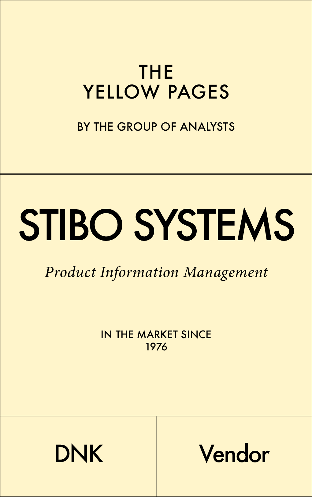 THE YELLOW PAGES | STIBO SYSTEMS