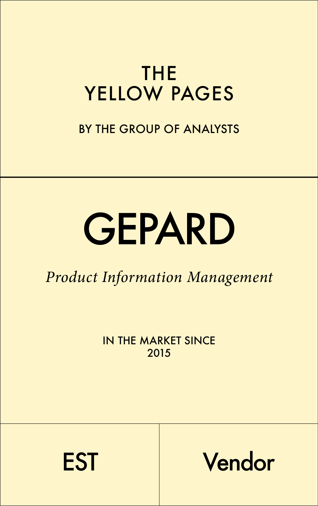THE YELLOW PAGES | GEPARD