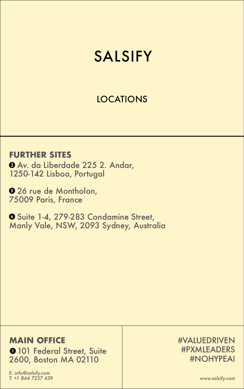 THE YELLOW PAGES | SALSIFY